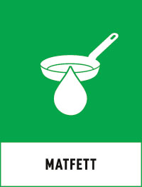 Dekal för matfett och olja