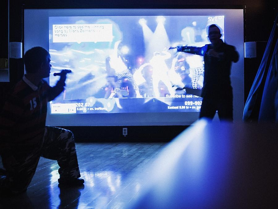Karaoke på Smedjans korttidstillsyn