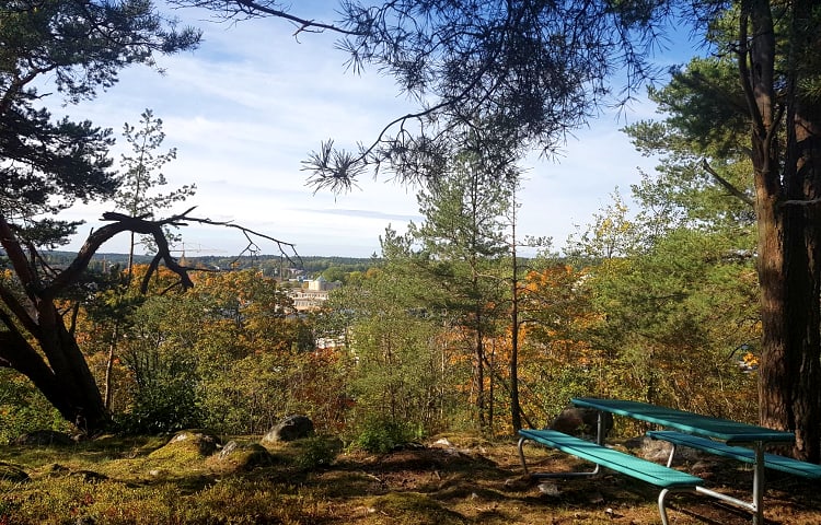 Bild över utsiktsplatsen på Folkparksberget.