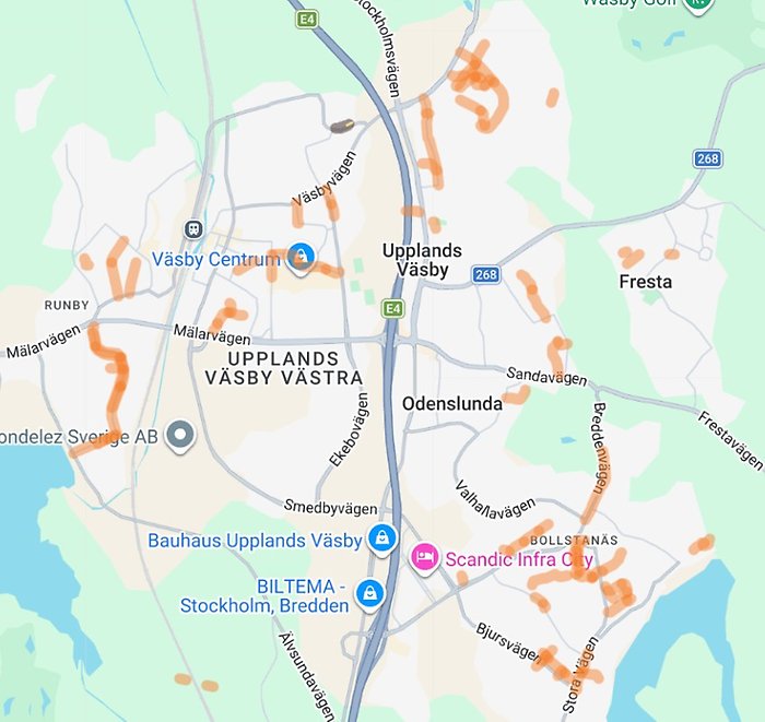 Planerade beläggningsarbeten