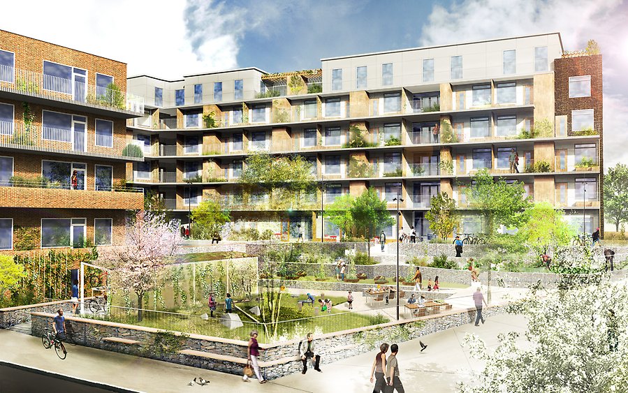I Soltäppan ska cirka 87 lägenheter byggas.