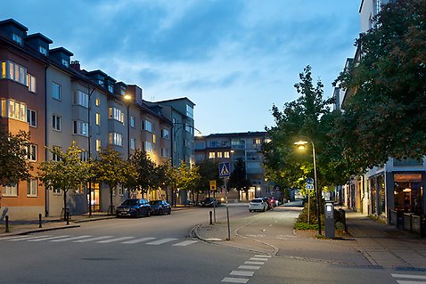 Bild tagen på Dragonvägen under en mörkare eftermiddag för att fånga upp hur belysningen. 