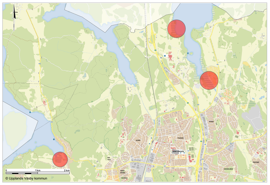 Kartbild över åtgärdsområdet